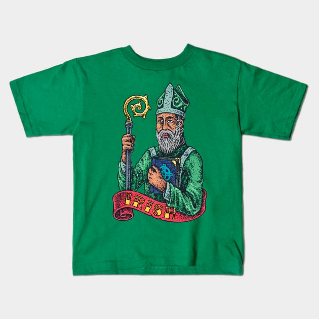 St Patrick Kids T-Shirt by BlackRavenOath